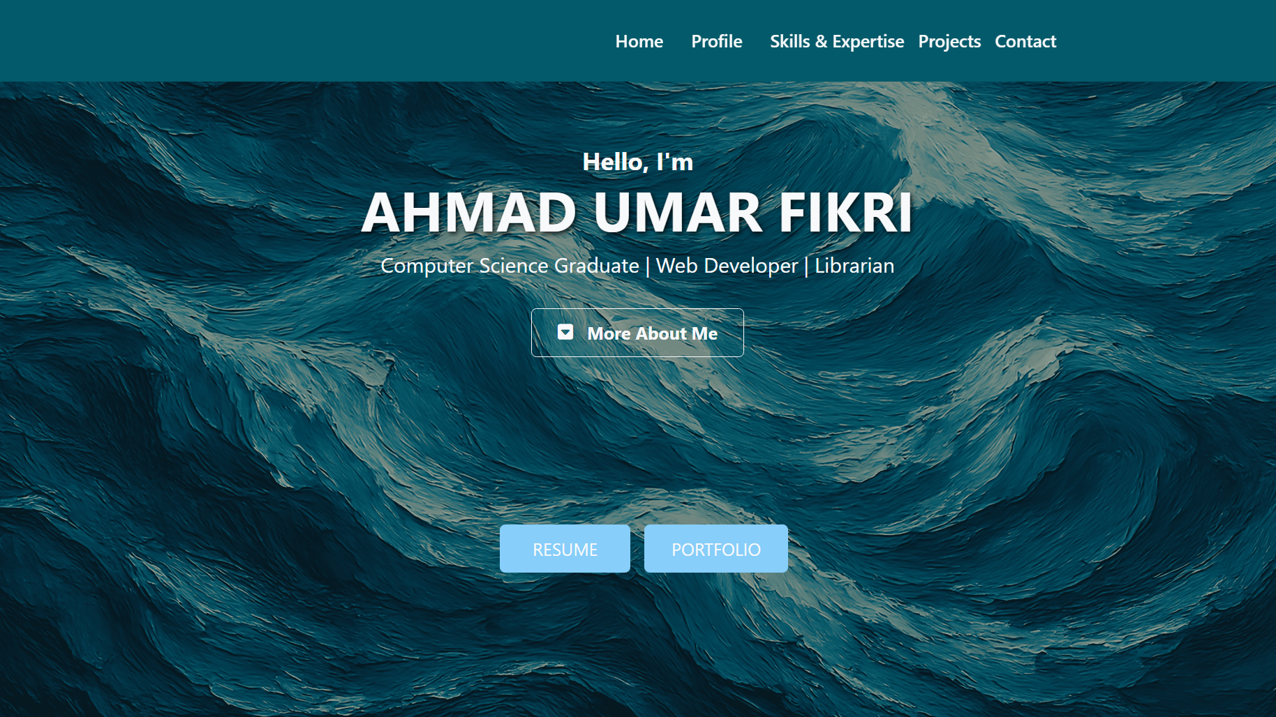 Image of Resume Website Project